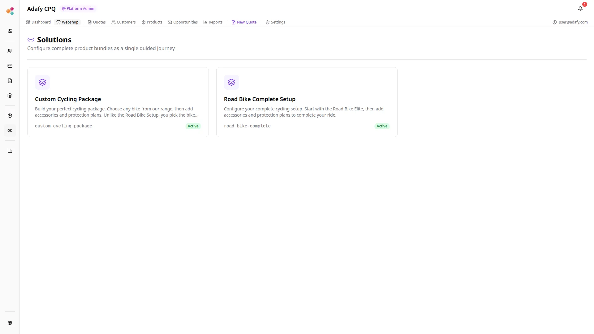 Adafy CPQ tuotehallinta - keskitetty tuotetiedon hallinta perehdytyksen tueksi